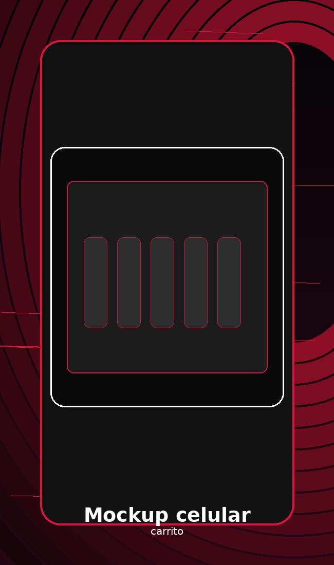 Mockup celular carrito